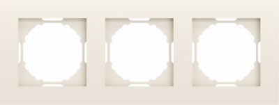 Donel A07 матовый кремовый рамка 3-я, серия DB, DE21331