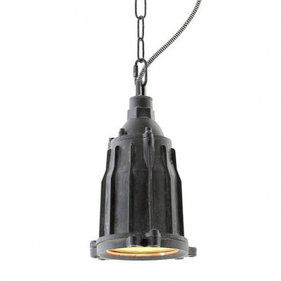 LUSSOLE KINGSTON Подвесной светильник, цвет основания - серый, плафон - металл (цвет - серый), 1x60W E27, LSP-9949
