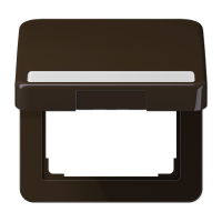 Крышка ударопрочная откидная с возвратной пружиной и полем для надписи 7?57 мм; коричневая, CD590BFNAKLBR