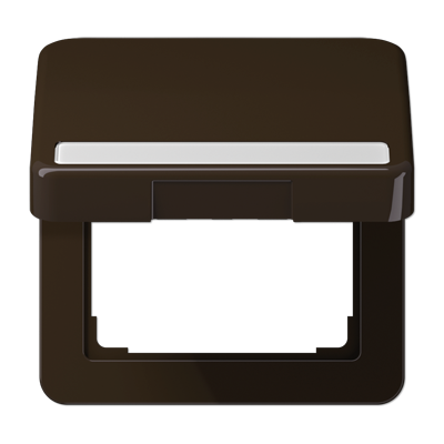 Крышка ударопрочная откидная с возвратной пружиной и полем для надписи 7?57 мм; коричневая, CD590BFNAKLBR