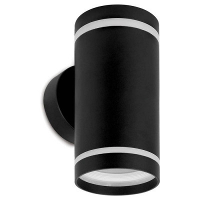 Светильник садово-парковый, 230V 2*GX53, DH1002, черный (на стену вверх/вниз), Feron 11709