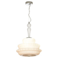 LUSSOLE Madison 2 Подвесные светильники, цвет основания - хром, плафон - стекло (цвет - белый), 1x40W E27, LSP-8501