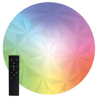 Светильник светодиодный стационарный с пультом 90W, Max. 8910Lm, 3000К-6400K, AL7800 Lunar glow RGB (45438.45.90.77RGB), Feron 41747