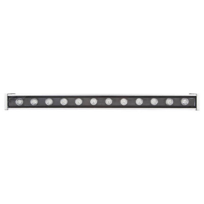 Светодиодный линейный прожектор с DMX, 12LED RGB, 500*40*48mm, 12W 24V, IP65,LL-892, Feron 32257