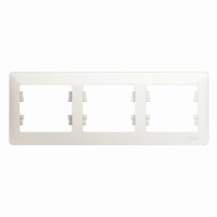 GLOSSA 3-постовая РАМКА, горизонтальная, ПЕРЛАМУТР GLOSSA 3-постовая РАМКА, горизонтальная, ПЕРЛАМУТР