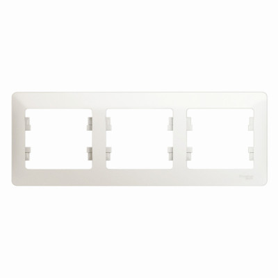 GLOSSA 3-постовая РАМКА, горизонтальная, ПЕРЛАМУТР