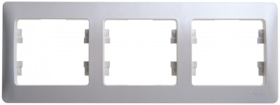 GLOSSA 3-постовая РАМКА, горизонтальная, ПЕРЛАМУТР
