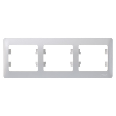 GLOSSA 3-постовая РАМКА, горизонтальная, ПЕРЛАМУТР