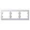 GLOSSA 3-постовая РАМКА, горизонтальная, ПЕРЛАМУТР