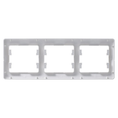GLOSSA 3-постовая РАМКА, горизонтальная, ПЕРЛАМУТР