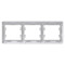 GLOSSA 3-постовая РАМКА, горизонтальная, ПЕРЛАМУТР