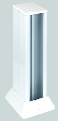 Simon SConnect Миниколонна 2-сторонн. на 4 CIMA-мод., 336х126,5(158)х109,5(181) мм, белый, ALC322-9