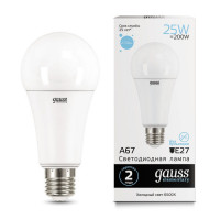 Лампа Gauss Elementary A70 25W 2150lm 6500K E27 LED 1/10/50, 73235