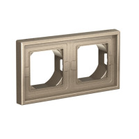 GAL440502 - ARTGALLERY 2-постовая РАМКА IP44,  ШАМПАНЬ, Systeme Electric