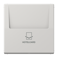 Накладка-картодержатель для балансирных механизмов 531U, 532U, 533U, 534U; термопласт; светло-серый; LS990, LS590CARDLG