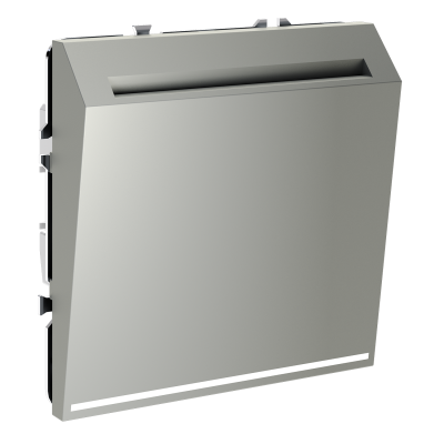 Выключатель встраиваемый VOLTUM S70 карточный 16А, (сталь), VLS010705