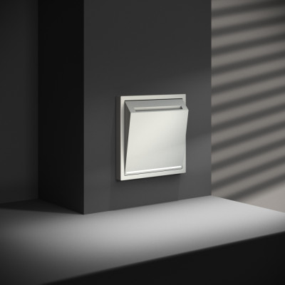 Выключатель встраиваемый VOLTUM S70 карточный 16А, (сталь), VLS010705