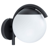 98731 Уличный светильник настенный PRATA VECCHIA, 1х28W(E27), L200, H260, A285, оцинк. сталь, черны