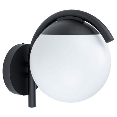 98731 Уличный светильник настенный PRATA VECCHIA, 1х28W(E27), L200, H260, A285, оцинк. сталь, черны