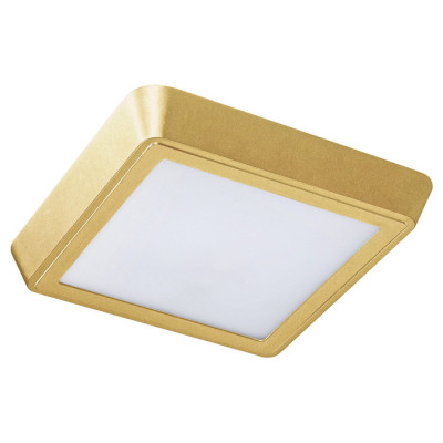 Lightstar 216832 Светильник URBANO SQ LED 20W 1480LM 115G ЗОЛОТО 3000K IP65 (в комплекте)