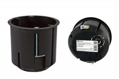 Установочная коробка СП D73х73мм, углубленная, саморезы,  метал. лапки, IP20, инд. штрихкод, TDM Electric, SQ1403-0910