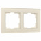 Werkel W0021141/ Рамка на 2 поста Favorit (молочный, стекло), a058814