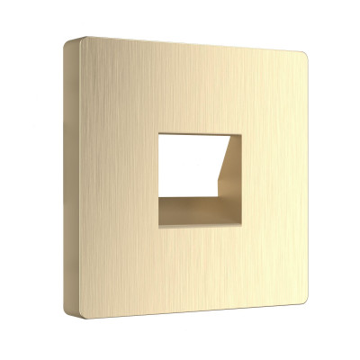 Werkel W1192010/ Накладка для телефонной розетки RJ-11 (шампань рифленый), a051430