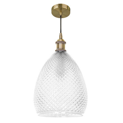 Lightstar 798021 (1252/1.1) Люстра  GENNI 1х40W E27 ЛАТУНЬ/ПРОЗРАЧНЫЙ  (в комплекте)