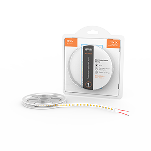 Gauss Лента Basic 12V 10W/m 700lm/m 3000K IP20 LED 2m 1/100, BT035