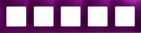 Legrand Рамка 5 постов - Legrand Etika - сливовый, 672565 Legrand Рамка 5 постов - Legrand Etika - сливовый, 672565