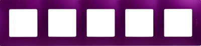 Legrand Рамка 5 постов - Legrand Etika - сливовый, 672565