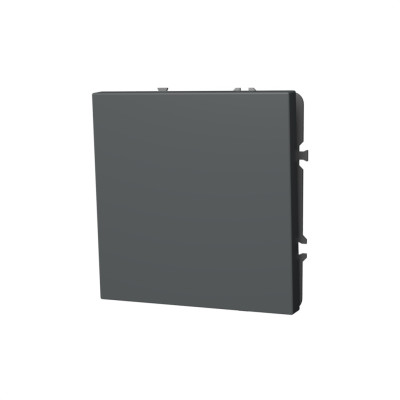 Выключатель встраиваемый VOLTUM S70 одноклавишный 10А, (титан), VLS010106