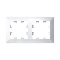 ATN220102 - ATLASDESIGN AIR 2-постовая РАМКА, БЕЛЫЙ/дымчатый белый, Systeme Electric