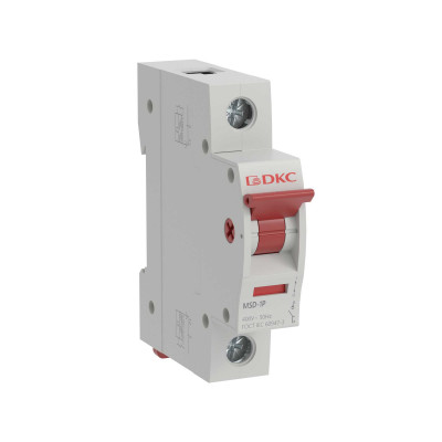 ДКС Выключатель нагрузки модульный YON max типа MSD, 1 полюс, 100А (упак. 12шт), MSD-1P100