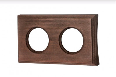 Bironi Рамка 2 постовая для скрытого монтажа (Винтаж на бревно 220мм), BF4C20-620-18