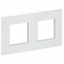 SKANDY Рамка 2-мест. SK-F32S металл сереб. IEK, SK-M22-M-K23