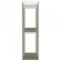 Vimar Накладка на 2 модуля для панелей, никель матовый,, 14667.21