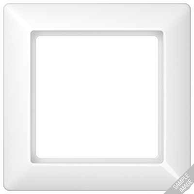 Рамка 2-кратная для вертикальной и горизонтальной установки; термопласт, красная, AS582BFRT