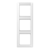 Рамка 3-кратная с полем для надписи для горизонтальной и вертикальной установки; белая, AS583NAWW Рамка 3-кратная с полем для надписи для горизонтальной и вертикальной установки; белая, AS583NAWW