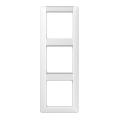 Рамка 3-кратная с полем для надписи для горизонтальной и вертикальной установки; белая, AS583NAWW