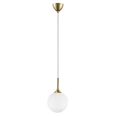Lightstar 813022 (MD5086-1JS)  Подвес GLOBO 1х40W  E14 gold/white (в комплекте)