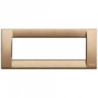 Vimar Накладка для 6 модулей металл металлик бронзовый, 16736.22