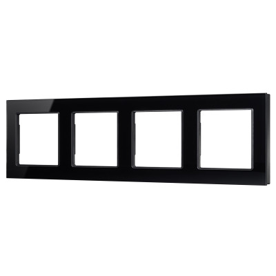 043803 - Рамка стеклянная FRM-GLARE-GS-4-BK (Arlight, -)