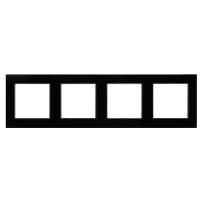 043803 - Рамка стеклянная FRM-GLARE-GS-4-BK (Arlight, -)