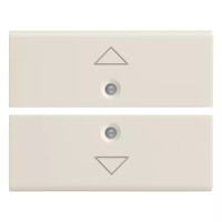 Vimar 2 половинки двухмодульной клавиши с символом "стрелка", белые, 16842.3.B