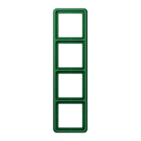 Рамка для вертикальной и горизонтальной установки ударопрочная, 4-кратная; зеленая, CD584WUGN