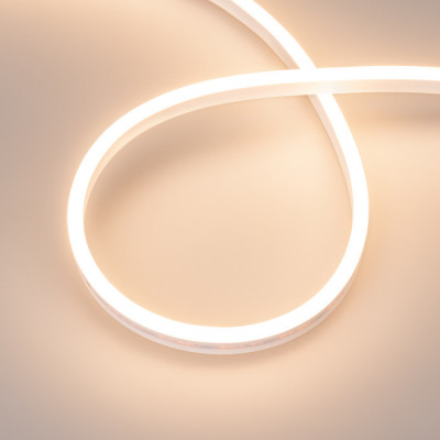 Светодиодная лента герметичная AURORA-PS-A120-12x6mm 24V Warm3000 (10 W/m, IP65, 2835, 5m) (Arlight, -), 036675