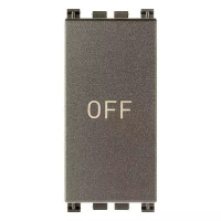 Vimar Кнопка 1P NO+NC 10A "OFF", Metal, 19056.33.M Vimar Кнопка 1P NO+NC 10A "OFF", Metal, 19056.33.M