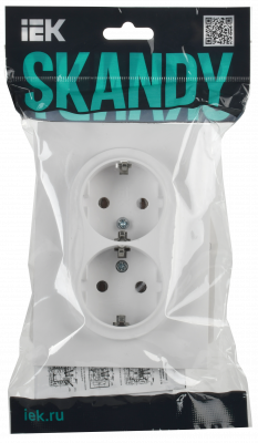 SKANDY Роз. 2-я с з/к/ш 16А в сб. SK-R07W арк. бел. IEK, SK-R24-16-K01-F