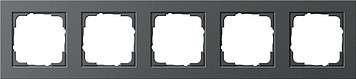 8575 NS - Рамка 5-постовая, серия SKY, цвет чёрный бархат - 2CLA857500A1501
